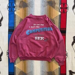 Vintage 90s Girls With Attitude Crewneck Sweatshirt Size Large Made In USA